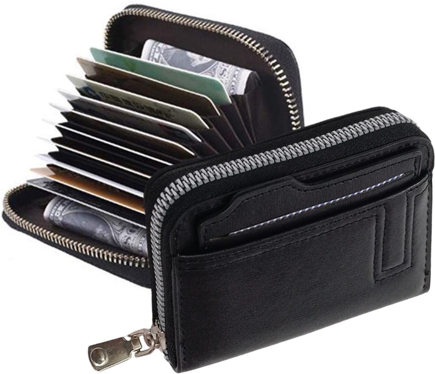 Flipkart SmartBuy 12 Slot Leather Money Wallet Credit/Debit Zipper  Purse 15 Card Holder - Card Holder