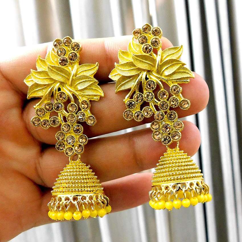 Yellow earrings for wedding new arrivals