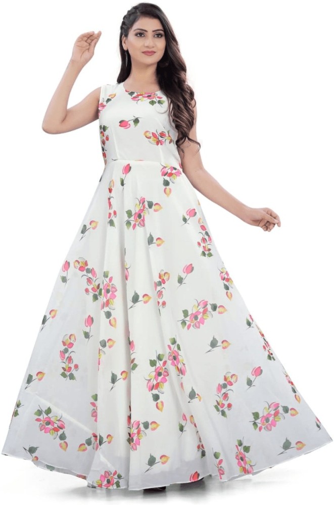 1 CARAT FASHION FlaredAline Gown Price in India  Buy 1 CARAT FASHION  FlaredAline Gown online at Flipkartcom