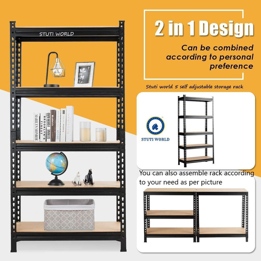 5 shelf steel storage rack sale