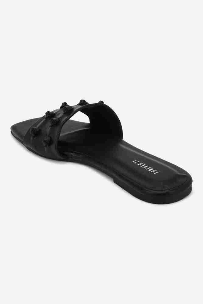 FOREVER 21 Women Black Flats Buy FOREVER 21 Women Black Flats