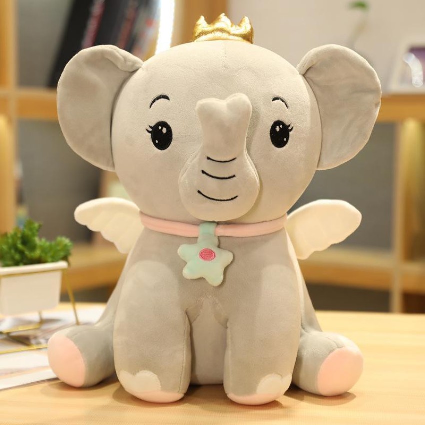 Prince Soft Toys Stuffed Animal Toys Cute Elephant Crown Cuddly Plush Soft  Toys for Babies & Kids - 33 cm - Stuffed Animal Toys Cute Elephant Crown  Cuddly Plush Soft Toys for