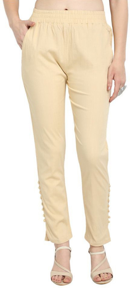 Phase of Trend Regular Fit Women Gold Trousers - Buy Phase of Trend Regular  Fit Women Gold Trousers Online at Best Prices in India | Flipkart.com