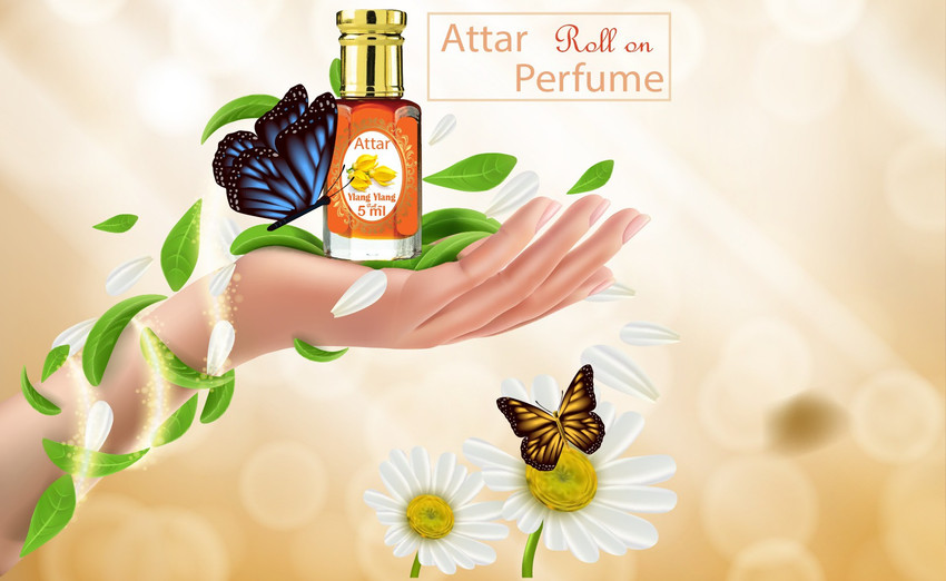 floral blossom Ylang Attar Perfume Long Lasting fragrance for