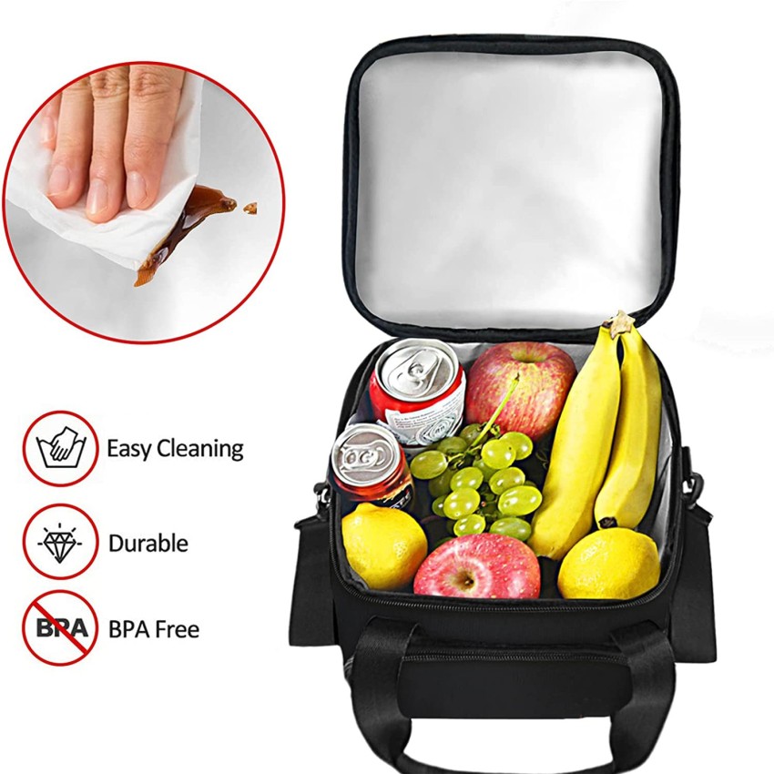 Buy Insulated Lunch Box for Women Men Leakproof Thermal Reusable Lunch Bag  with 4 Pockets for Adult  Kids Lunch Bag Cooler Tote for Office Work by  Tirrinia Charcoal Online at Low