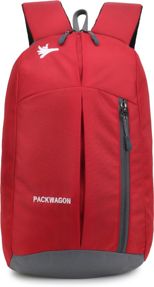 PACKWAGON UNISEX Small 12L MINI Backpack-ADULT 12 L Backpack Red-Grey -  Price in India