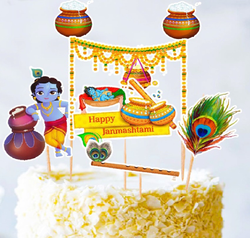 Little Krishna cake - Decorated Cake by Pink box - CakesDecor