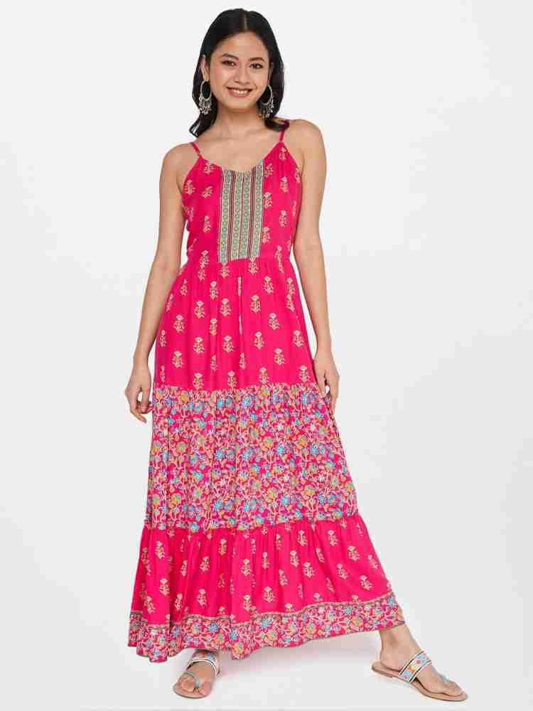 GLOBAL DESI Women Fit and Flare Pink Dress Buy GLOBAL DESI Women Fit and Flare Pink Dress Online at Best Prices in India Flipkart