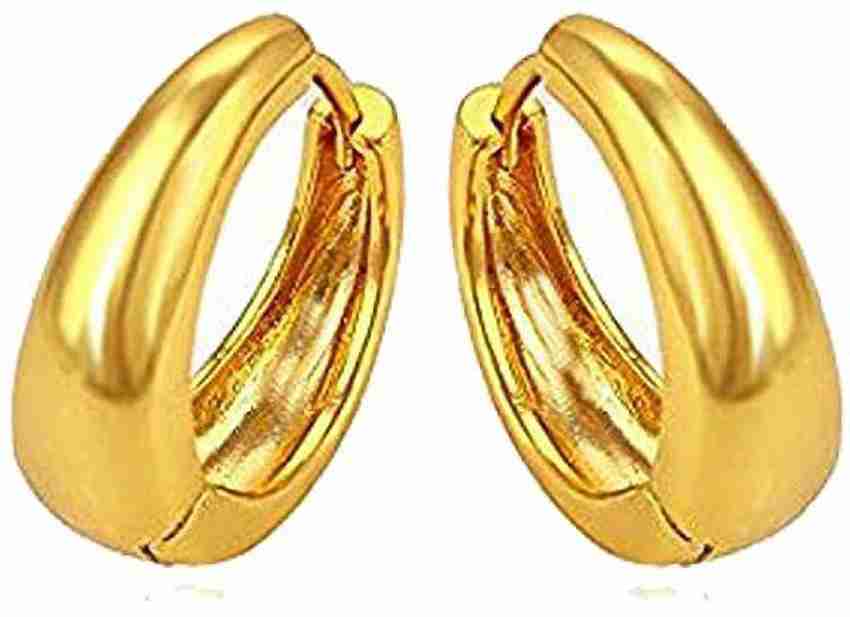 Flipkart Buy KRYSTALZ Kaju Bali Salman Khan Bollywood Gold Hoop Earrings for Men and Boys Metal Clip on Earring Online at Best Prices in India