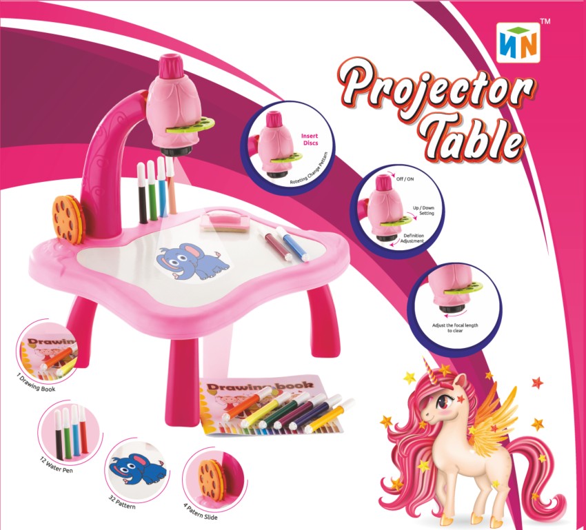 Drawing Projector Table for Kids, Trace and Draw Projector Toy, 34