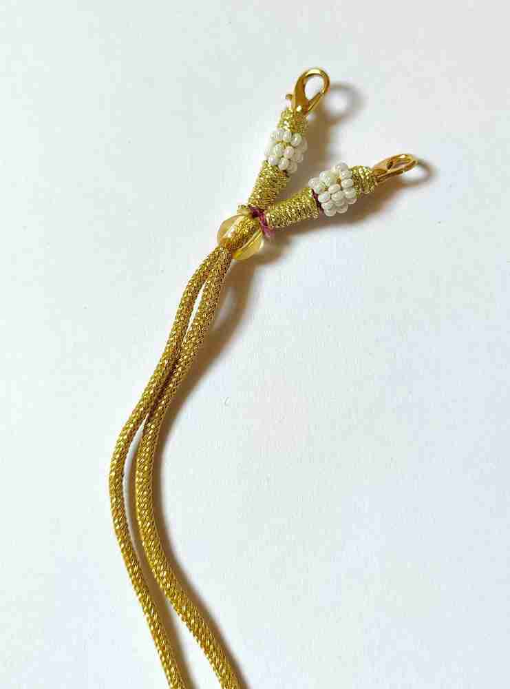 Necklace back chain thread discount