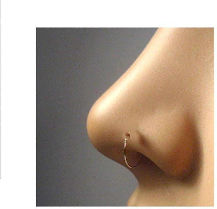 Nose ring plain shop gold