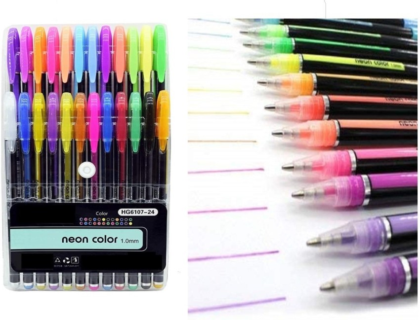 Enorme Neon Gel and Glitter Color Pens Gel Pen - Buy Enorme Neon Gel and  Glitter Color Pens Gel Pen - Gel Pen Online at Best Prices in India Only at