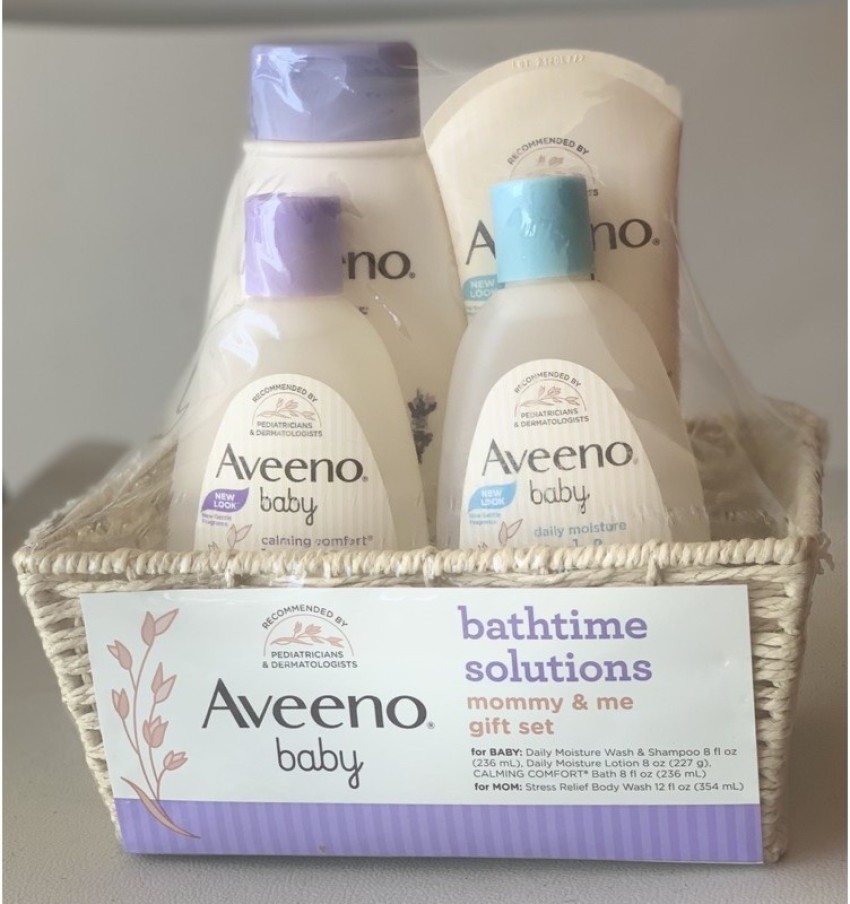 Aveeno Baby Mommy & Me Daily Bathtime Gift Set Including Baby Wash