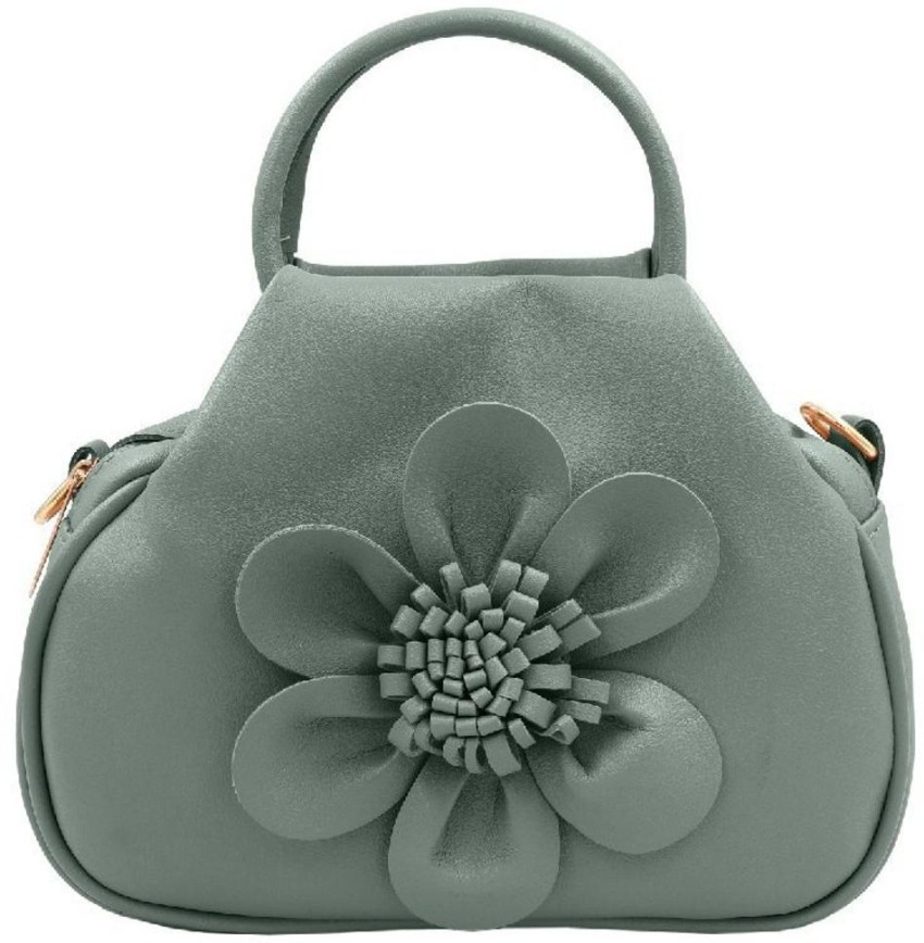 stylish sling bag with handle and adjustable shoulder strap for women/girls  _grey