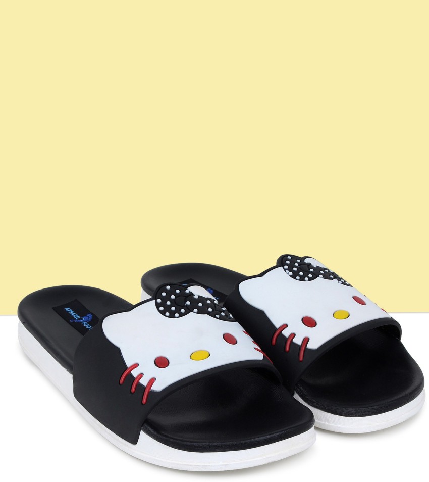 Apparel4Foot Women Flip flops for girls women Kitty Printed Slippers Women Home Slides Girls Casual Chappals Girls Footwear Perfect Flipflops For Daily Wear Walking Slippers for girls women Slides Buy...