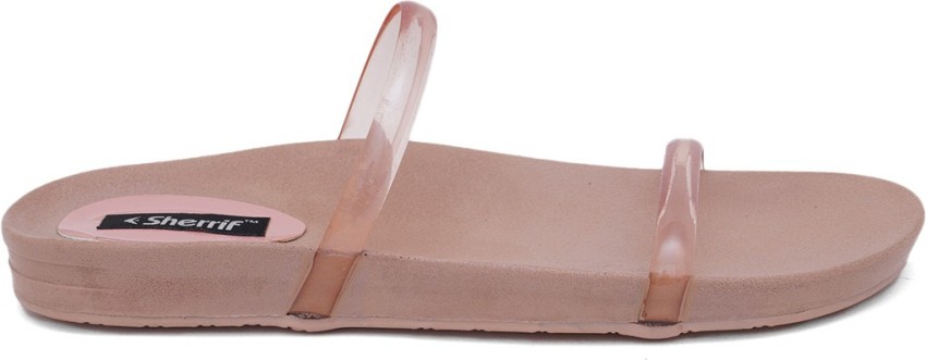 Nude color best sale flip flops