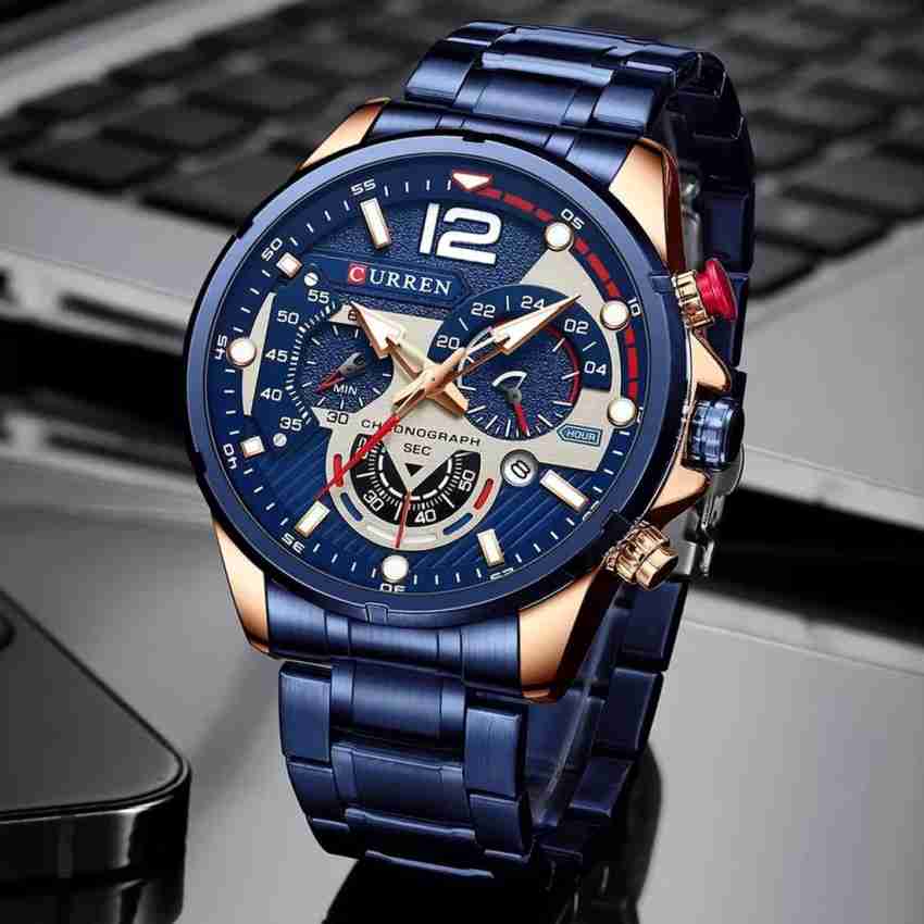 Curren 8395 Men s Sport Quartz Chronograph Wristwatches Luxury