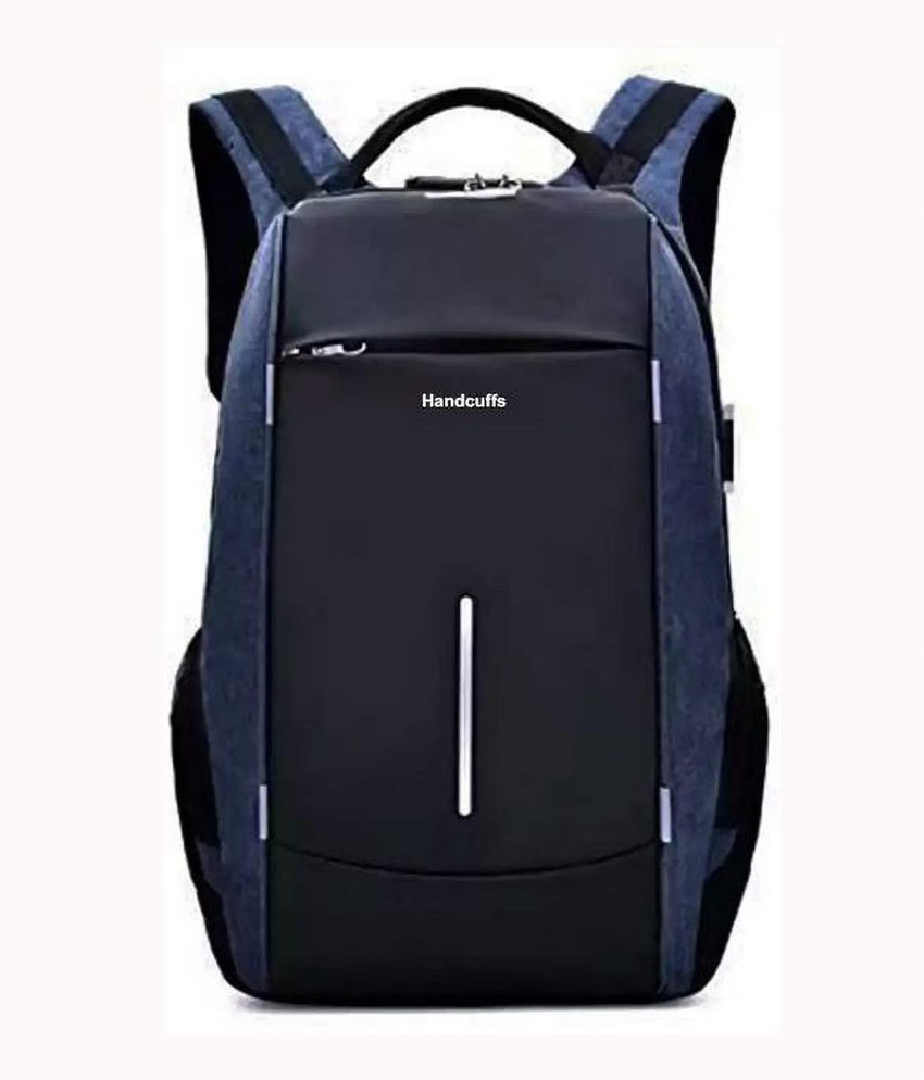 HANDCUFFS Multifunction Business Bag Anti Theft USB Charging Port