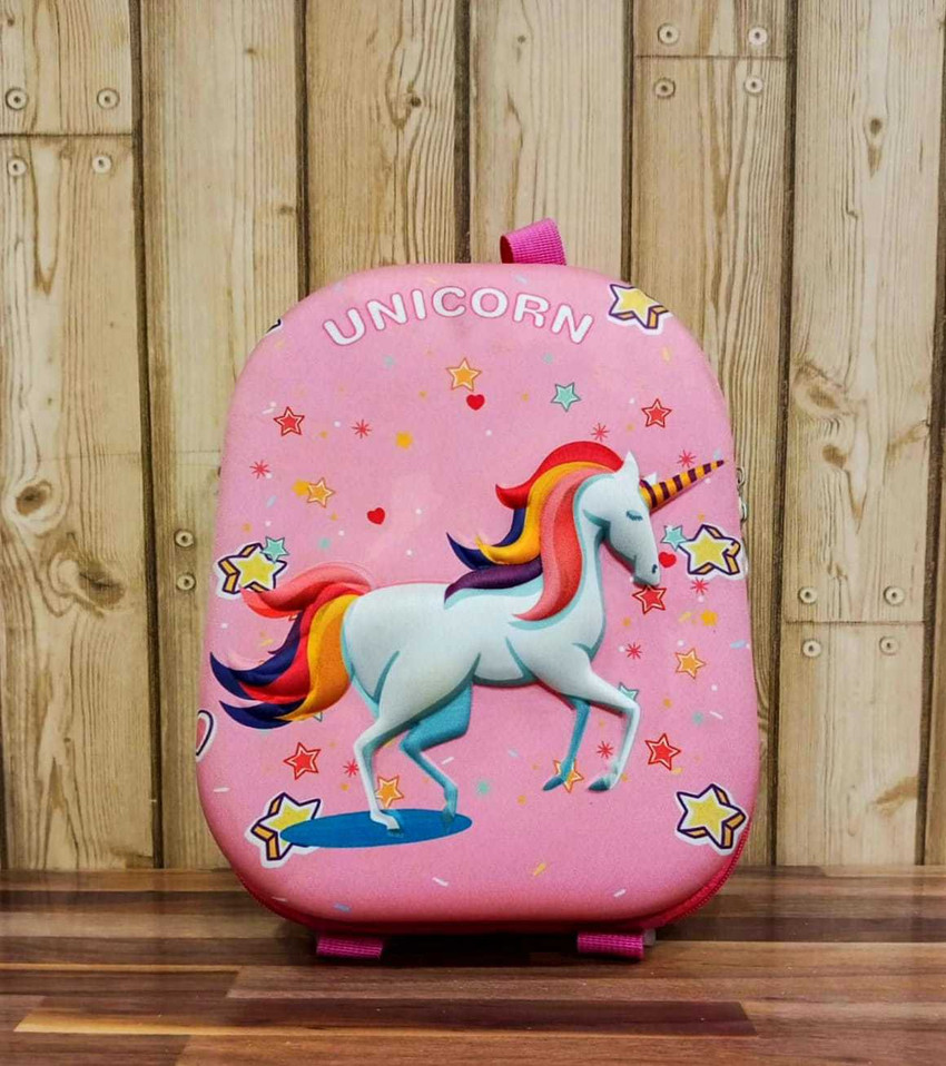 Priceless Deals Unicorn Hardtop Backpack Cute Bag for Kids 11 L