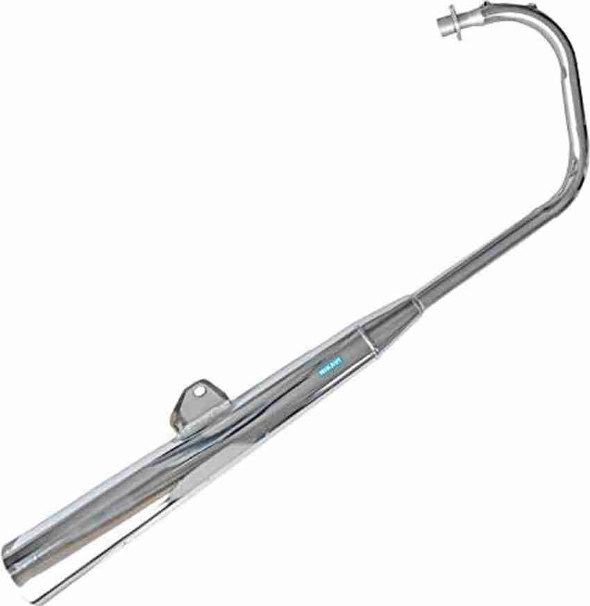 nikavi SLCP07 Silencer Compatible For Bajaj Boxer CT 100 Chrome