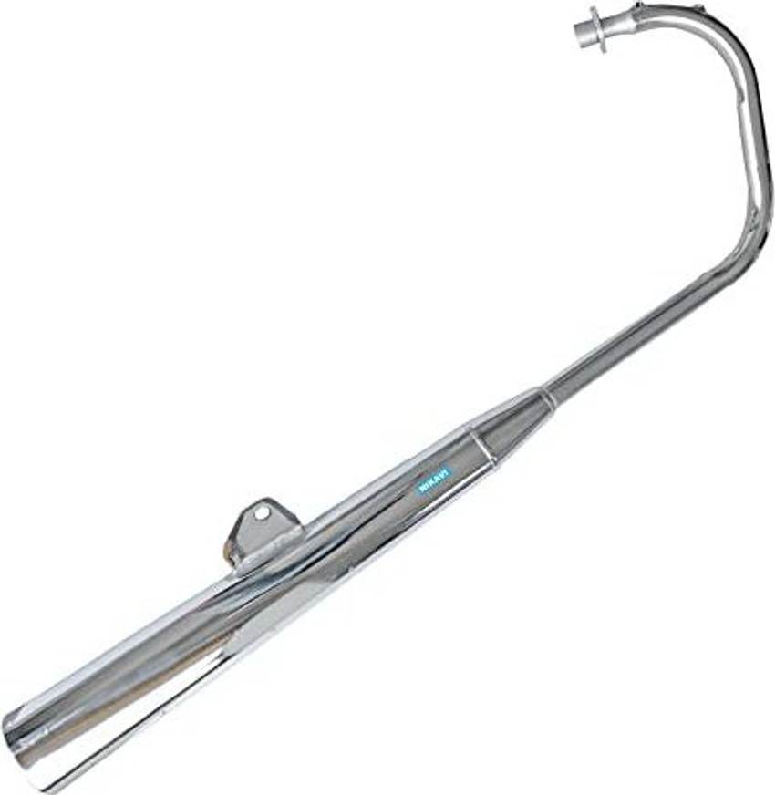 nikavi SLCP07 Silencer Compatible For Bajaj Boxer CT 100 Chrome