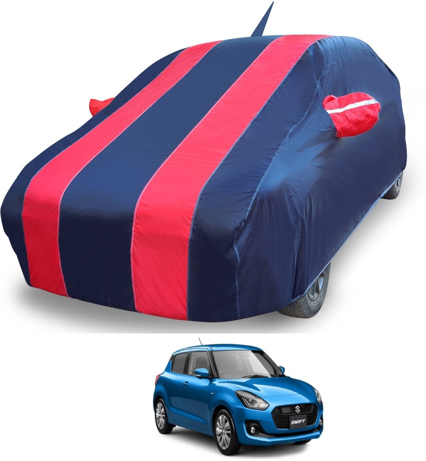 Frap Sky Blue And Navy Blue Car Body Cover For Maruti Suzuki Swift(Triple  Stitched,Mirror
