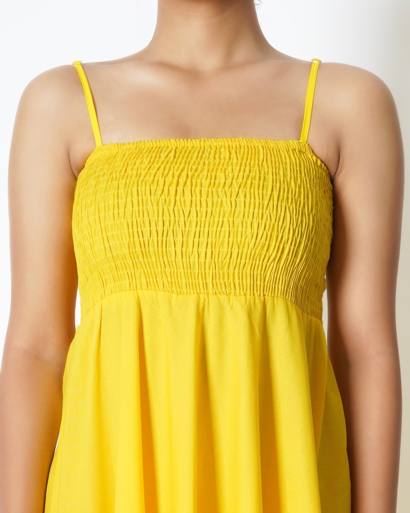 Yellow store camisole dress