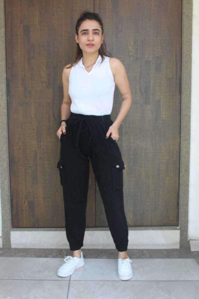 Black jogger jeans women's sale