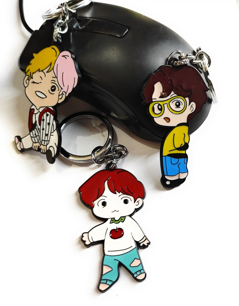 BTS Tinytan Figures Keychain Keyring Kpop Merchandise Bag