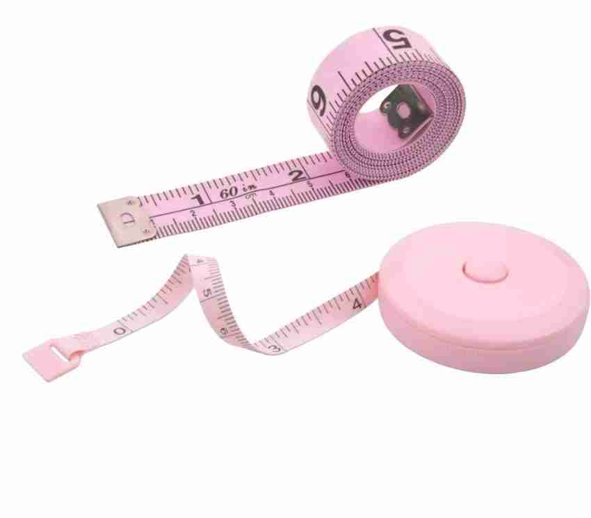 1pc Double-sided Scale Automatic Retractable Mini Soft Tape Measure With  Both Cm And Inches, Plastic, 1.5m