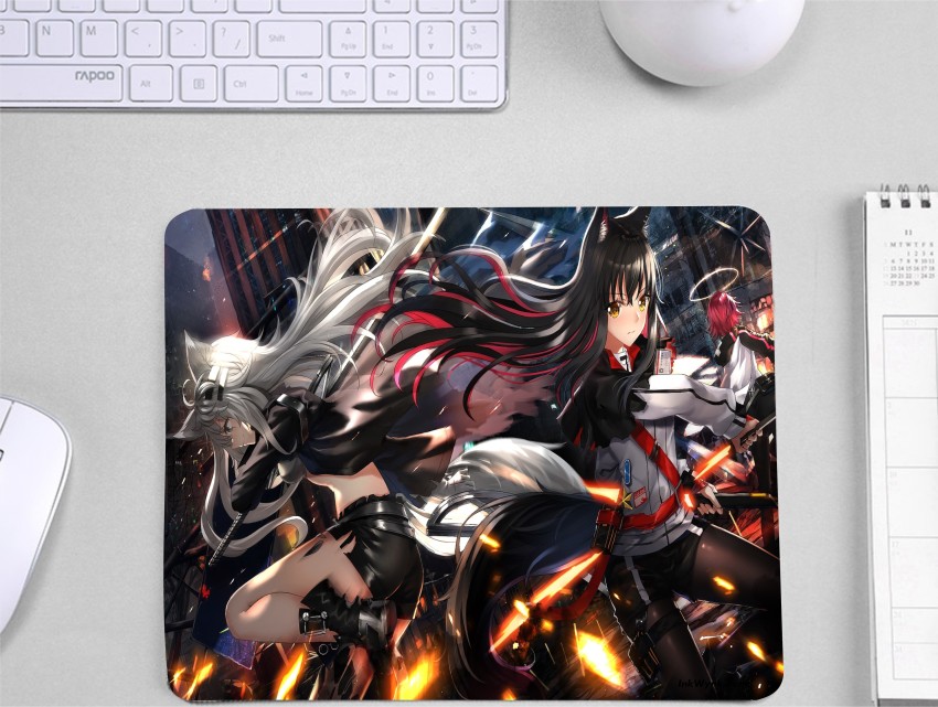 Gaming Mouse Pad Genshin Impact Anime Mouse Pad RGB Led Ligh