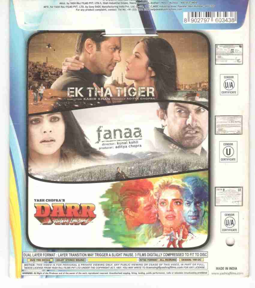 Buy 3 In 1 Movie Ek Tha Tiger Fanaa Darr online at Flipkart