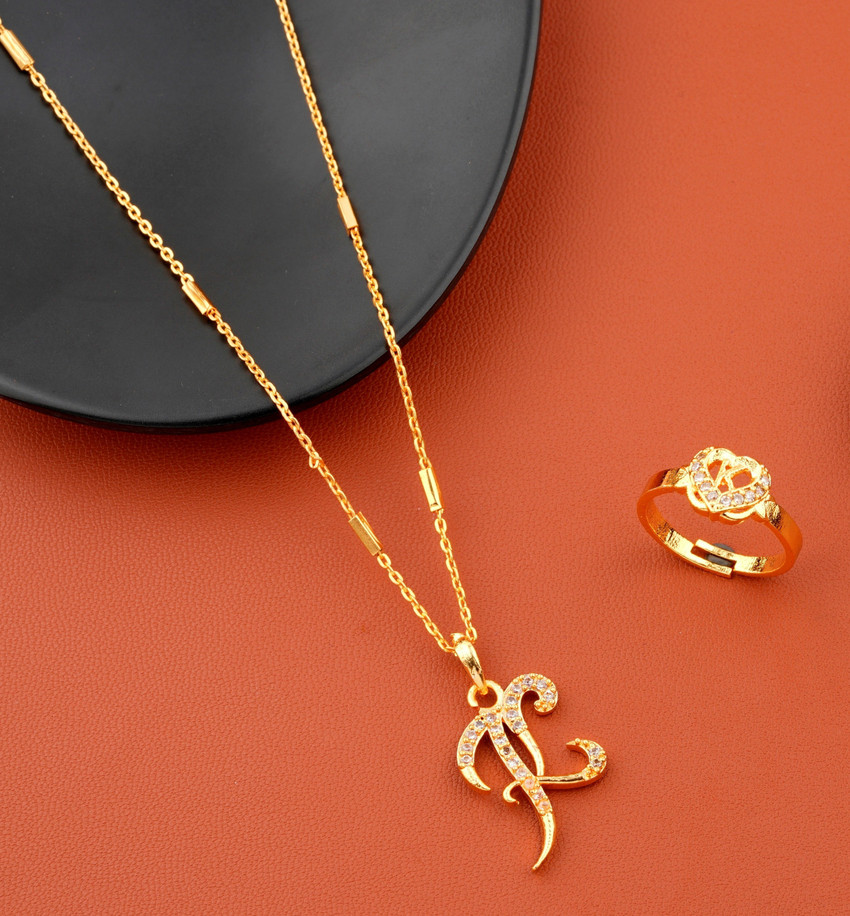 Gold k locket set online