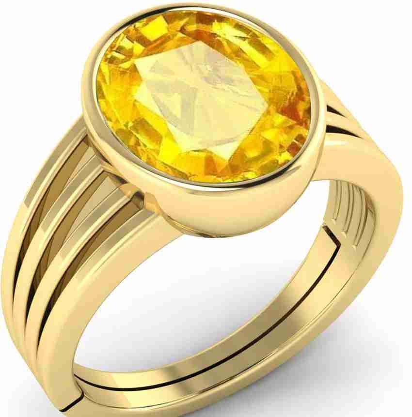 Gold ring with sapphire stone outlet