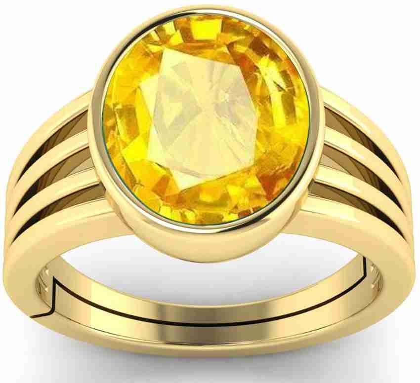 LMDLACHAMA 5.50 Carat AA Quality Natural Yellow Sapphire Ring