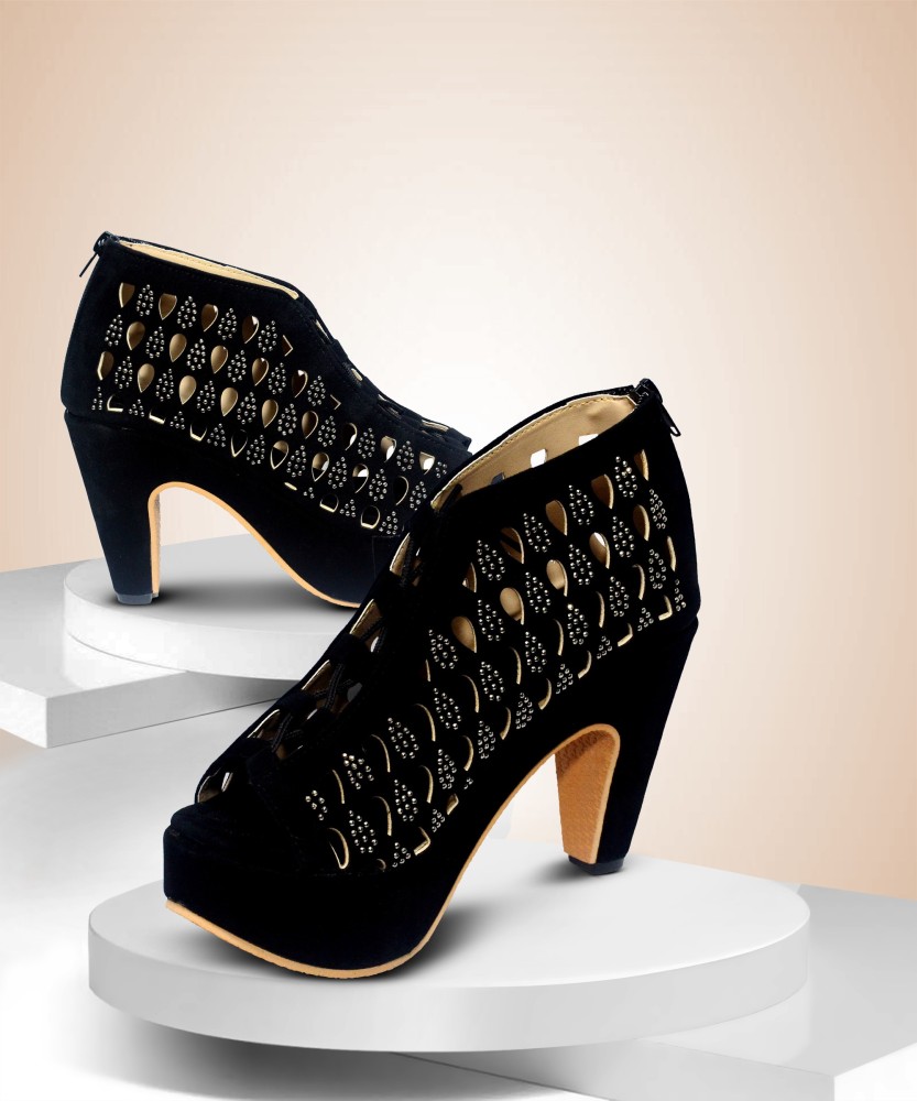 Ladies discount heels flipkart