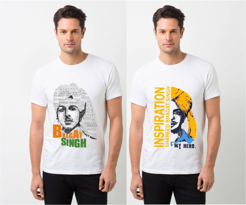 HamsaMART Solid Men Round Neck White T-Shirt - Buy HamsaMART Solid Men  Round Neck White T-Shirt Online at Best Prices in India