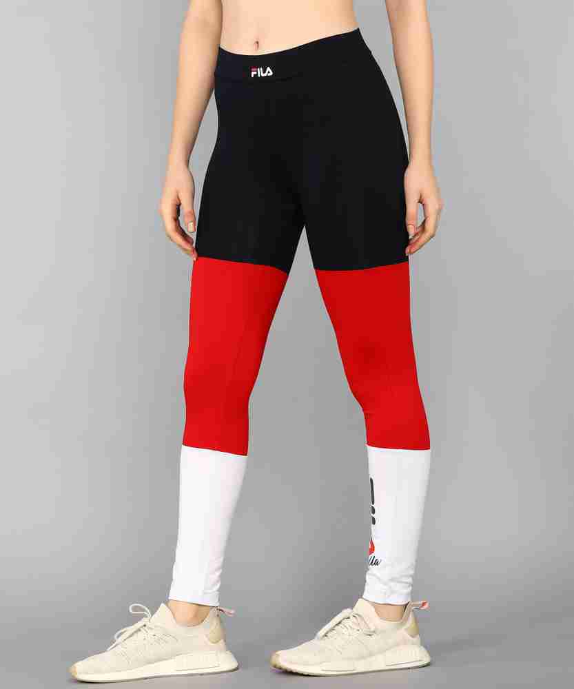 Red fila leggings hotsell