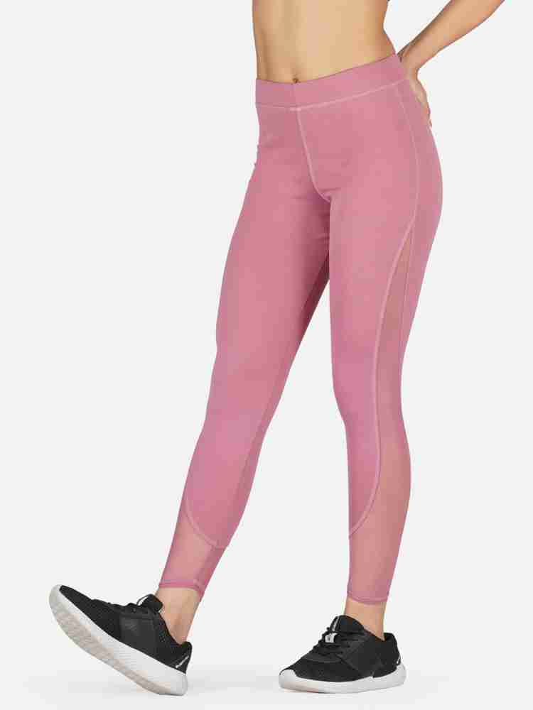 Buy Imperative Women Color Block Strechable Yoga Pants with Mesh