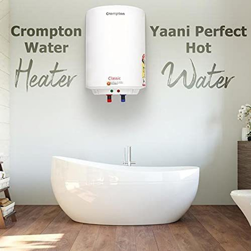 Crompton 6 L Storage Water Geyser (Classic 6 L, White) Price in India - Buy Crompton  6 L Storage Water Geyser (Classic 6 L, White) online at Flipkart.com