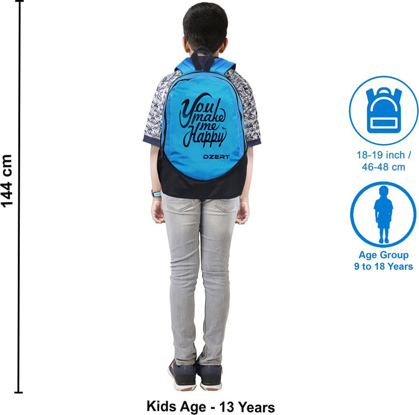 DZert School Bag College Style Backpack Boys And Girls Waterproof 30 L Backpack Blue Price in India Flipkart
