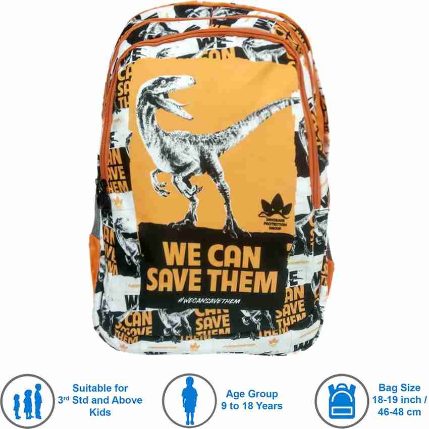 Flipkart My Baby Excel Jurassic World School Bag 48 cm Waterproof School Bag School Bag
