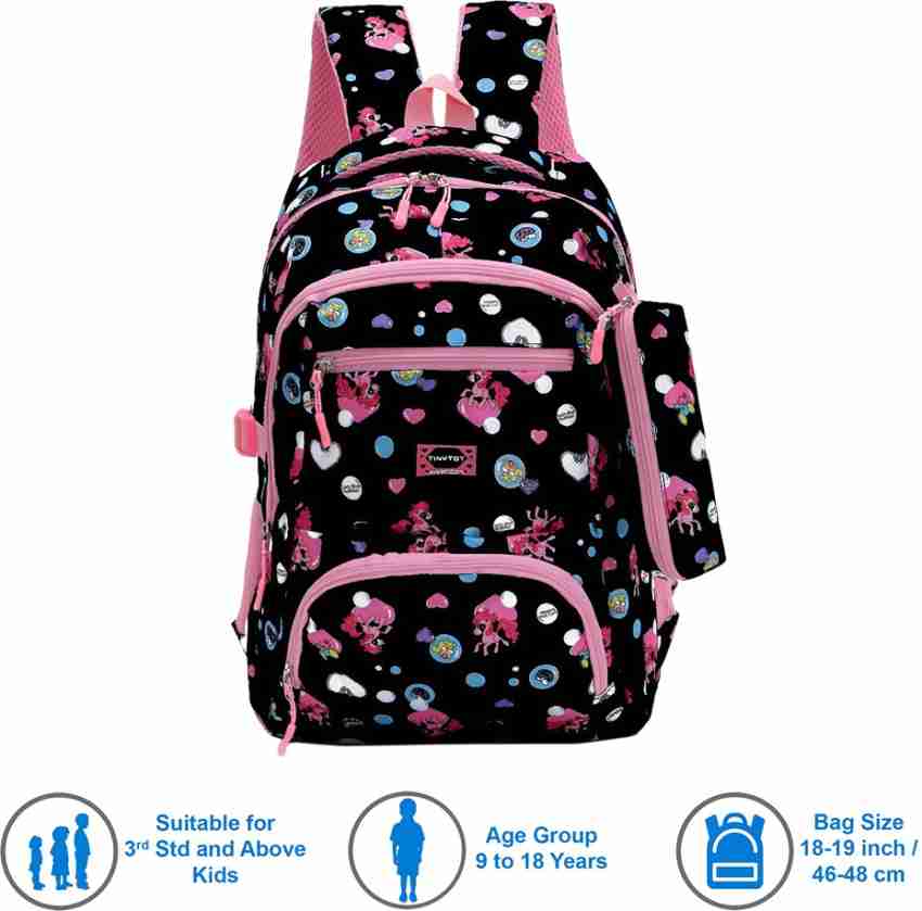 Tinytot SB041 School Backpack College Bag Travel Bag  Waterproof School Bag - School Bag