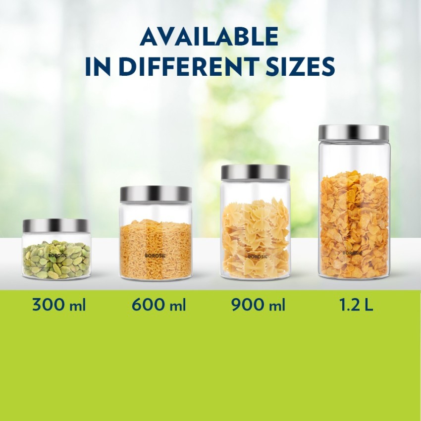 Buy Endura Jar Set of 3 750 ml + 1L+ 1.3L at Best Price Online in India -  Borosil