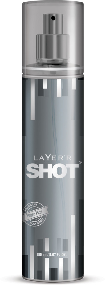 LAYER R Shot Power Play Long Lasting Fragrance Body Spray For Men