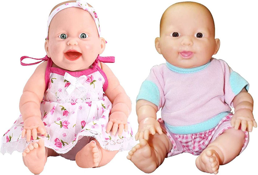 Joy Stories Couple Doll Toy Set for Kids Pack of 2 Sitting Baby