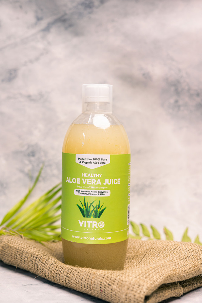 VITRO Healthy Aloe Vera Juice For Glowing Skin Healthy Hair Body