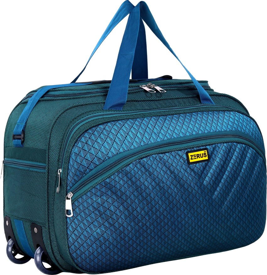 Trovety Duffle Luggage (Expandable) Stylish Travel Duffel Luggage Wheel Bag  Duffel With Wheels (Strolley) NAVY BLUE - Price in India | Flipkart.com