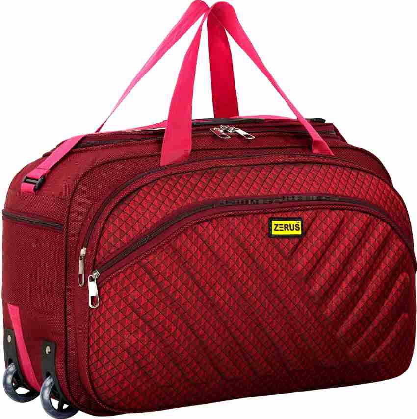 KNSE (Expandable) 60L (Expandable) Luggage Travel Duffel Bag with two  wheels Combo set of 2 pieces Duffel With Wheels (Strolley) Multicolor -  Price in India